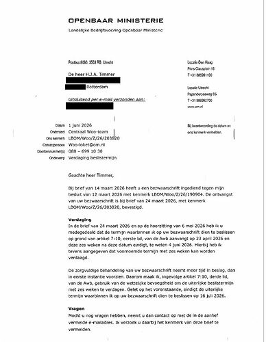 Verdaging besluit 1